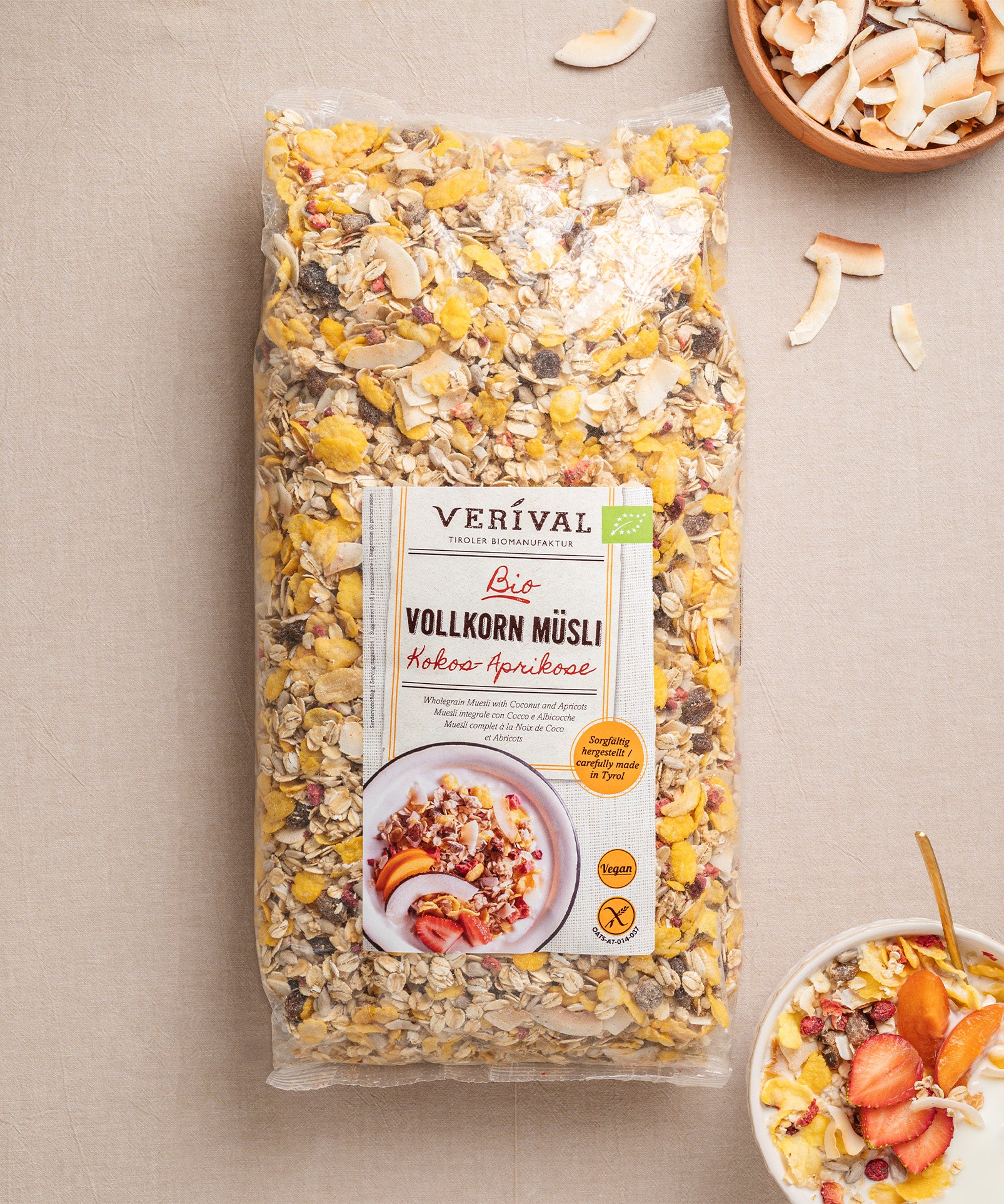 40073 - Kokos-Aprikose Vollkorn Müsli, 1400g