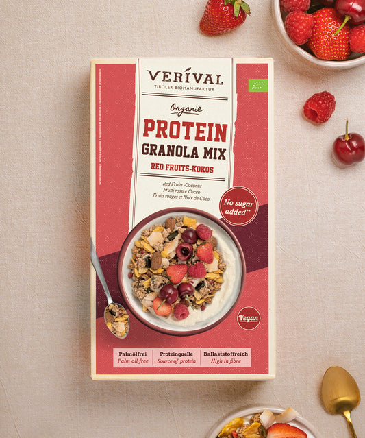 Protein Granola Mix aux fruits rouges et coco